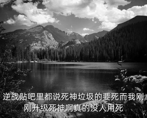 逆战贴吧里都说死神垃圾的要死而我刚刚升级死神啊真的没人用死