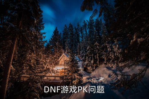 DNF游戏PK问题