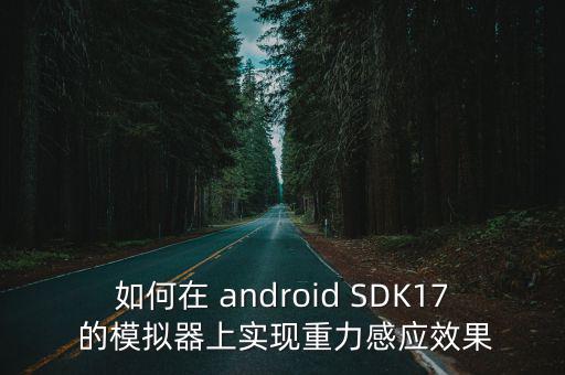 如何在 android SDK17 的模拟器上实现重力感应效果