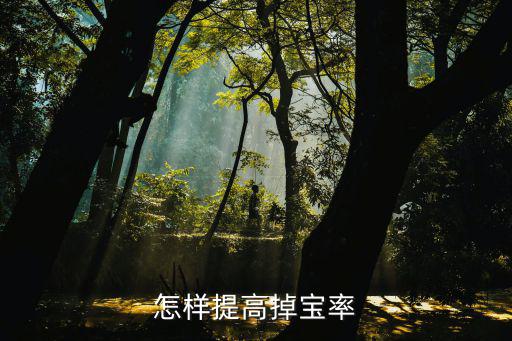 怎样提高掉宝率