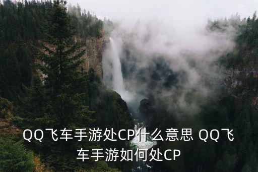 QQ飞车手游处CP什么意思 QQ飞车手游如何处CP