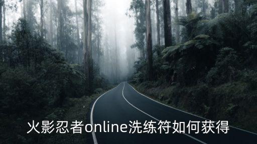 火影忍者online洗练符如何获得