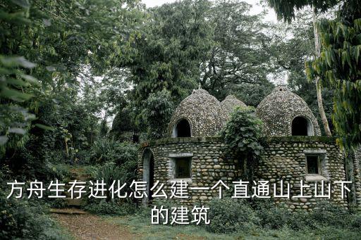 方舟生存进化怎么建一个直通山上山下的建筑