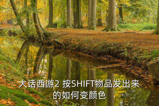 大话西游2 按SHIFT物品发出来的如何变颜色