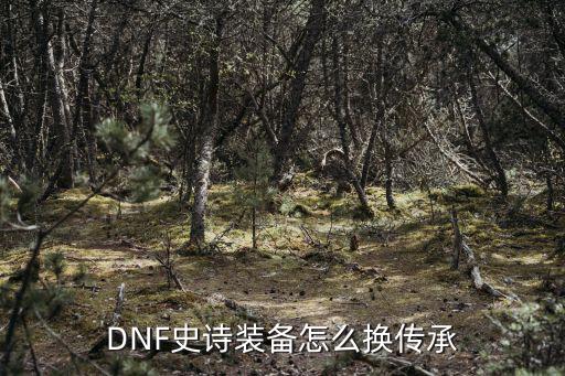 手游dnf怎么继承史诗，DNF史诗装备怎么换传承