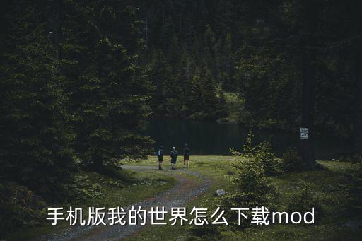 手机版我的世界怎么下载mod