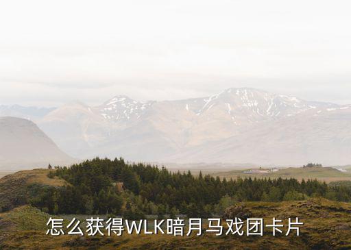 怎么获得WLK暗月马戏团卡片