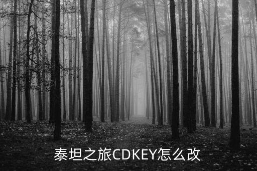 泰坦之旅CDKEY怎么改