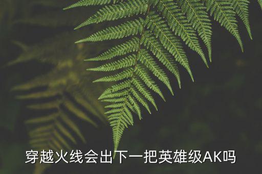 穿越火线会出下一把英雄级AK吗