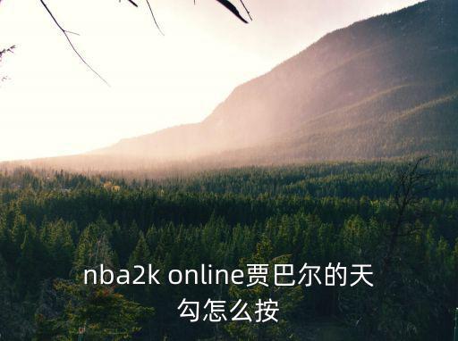 nba2k online贾巴尔的天勾怎么按