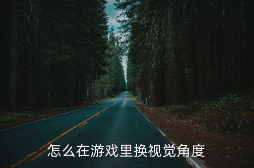 怎么在游戏里换视觉角度