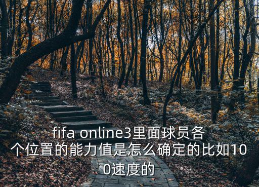 fifa online3里面球员各个位置的能力值是怎么确定的比如100速度的