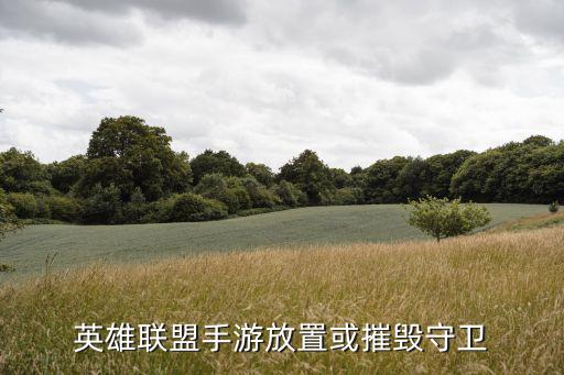 英雄联盟手游侦查守卫怎么换，英雄联盟手游放置或摧毁守卫