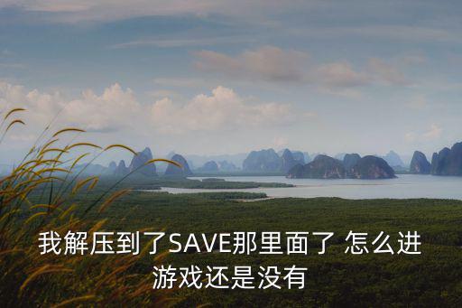 我解压到了SAVE那里面了 怎么进游戏还是没有