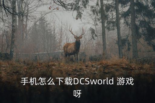 手机怎么下载DCSworld 游戏呀