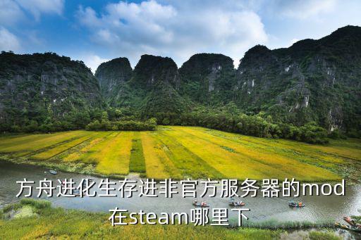 方舟进化生存进非官方服务器的mod在steam哪里下