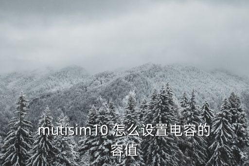 mutisim10 怎么设置电容的容值