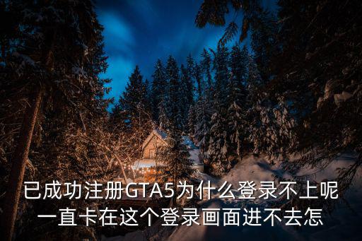 已成功注册GTA5为什么登录不上呢一直卡在这个登录画面进不去怎