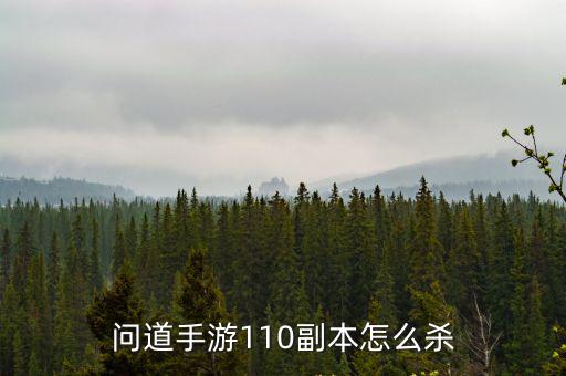 问道手游110副本怎么杀