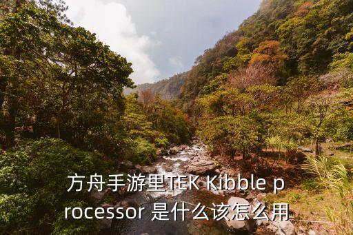 方舟手游里TEK Kibble processor 是什么该怎么用