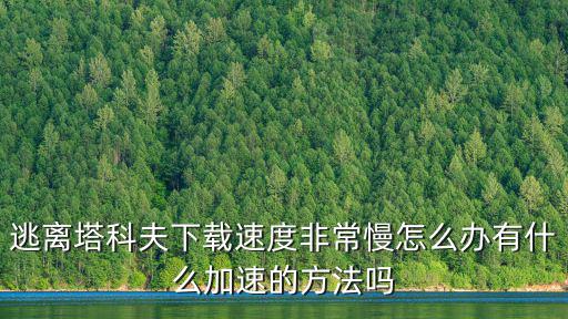 逃离塔克夫手游怎么下载，逃离塔科夫下载速度非常慢怎么办有什么加速的方法吗