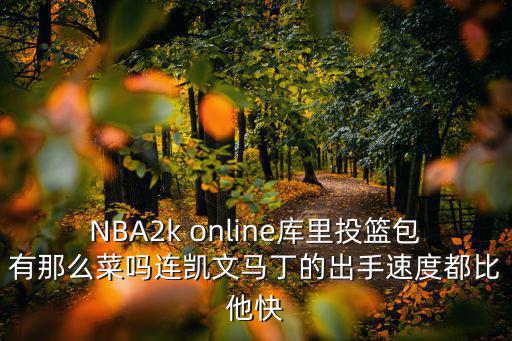 NBA2k online库里投篮包有那么菜吗连凯文马丁的出手速度都比他快