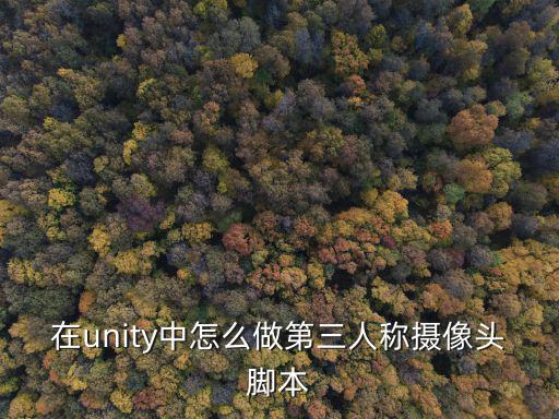 在unity中怎么做第三人称摄像头脚本