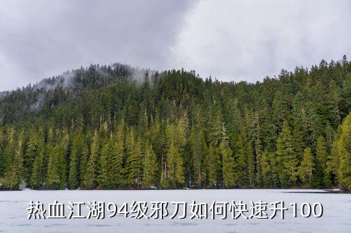 热血江湖手游邪刀怎么加，热血江湖 邪刀怎么加点