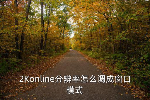 2Konline分辨率怎么调成窗口模式