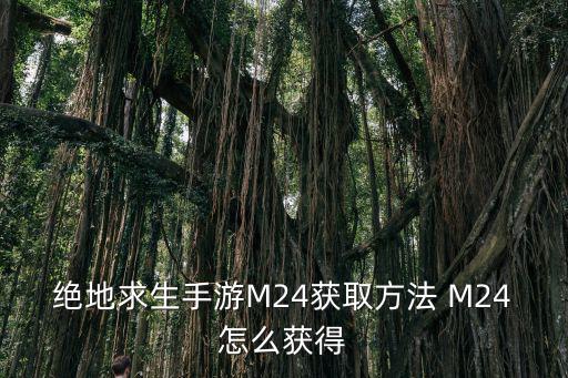 绝地求生手游M24获取方法 M24怎么获得