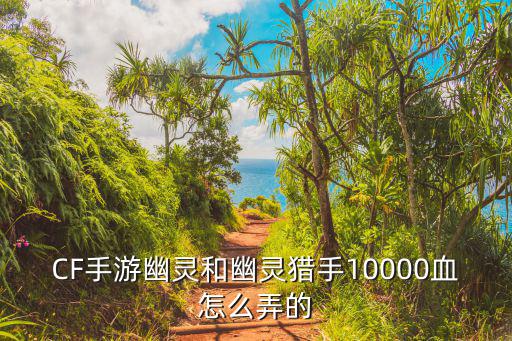 CF手游幽灵和幽灵猎手10000血怎么弄的