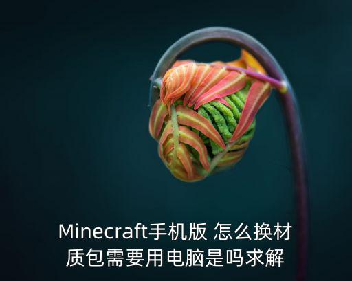 Minecraft手机版 怎么换材质包需要用电脑是吗求解