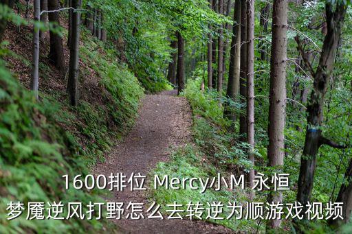 1600排位 Mercy小M 永恒梦魇逆风打野怎么去转逆为顺游戏视频