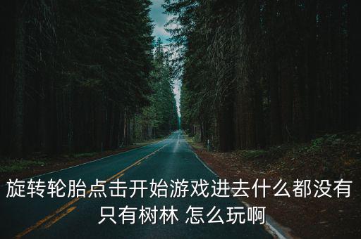 旋转轮胎点击开始游戏进去什么都没有 只有树林 怎么玩啊