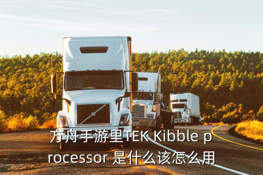 方舟手游联机版泰克科技怎么得，方舟手游里TEK Kibble processor 是什么该怎么用