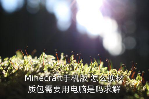 mc手游怎么换材质包，手机版我的世界怎么改材质包