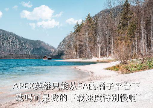 APEX英雄只能从EA的橘子平台下载吗可是我的下载速度特别慢啊