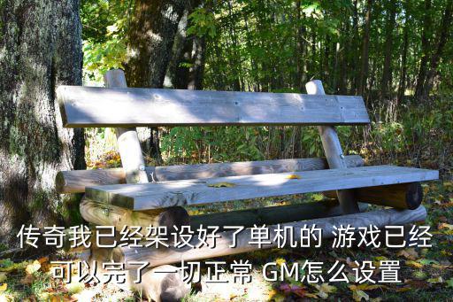 传奇我已经架设好了单机的 游戏已经可以完了一切正常 GM怎么设置