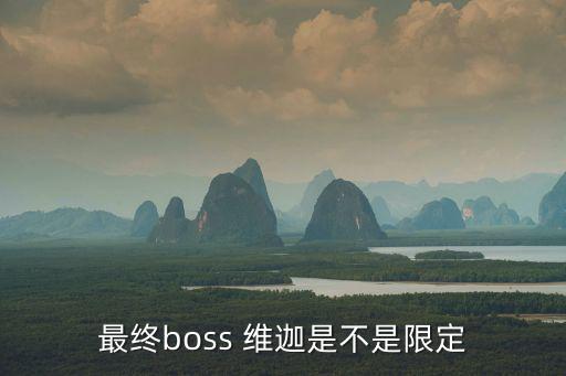 手游维迦怎么画，最终boss 维迦是不是限定