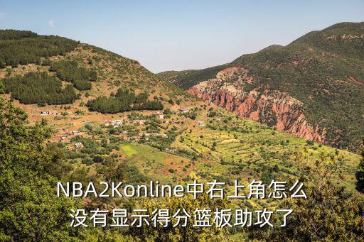 NBA2Konline中右上角怎么没有显示得分篮板助攻了