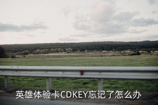 英雄体验卡CDKEY忘记了怎么办