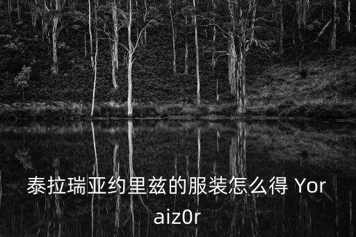 泰拉瑞亚约里兹的服装怎么得 Yoraiz0r