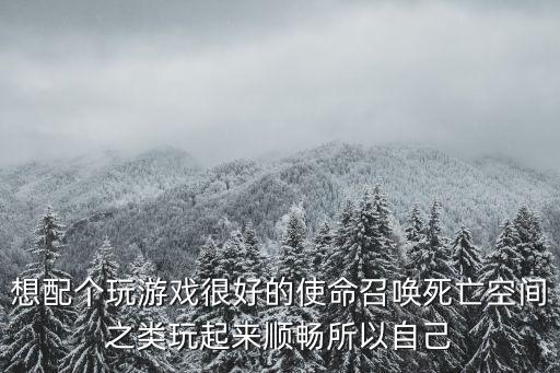 想配个玩游戏很好的使命召唤死亡空间之类玩起来顺畅所以自己