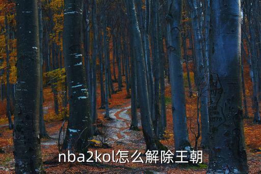 nba2kol怎么解除王朝