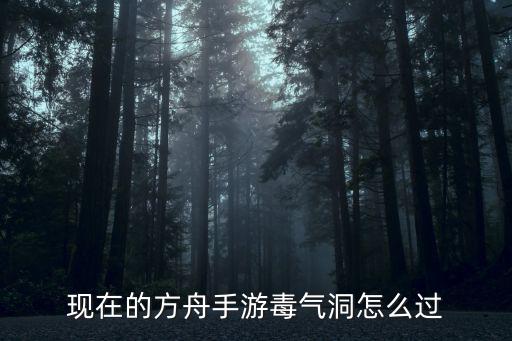 现在的方舟手游毒气洞怎么过