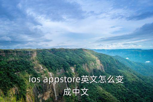 ios appstore英文怎么变成中文