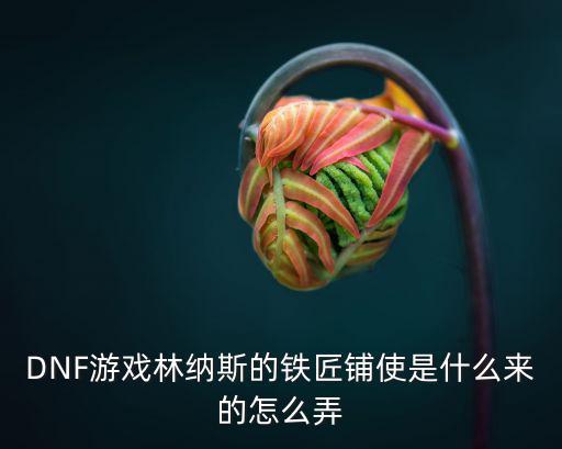 DNF游戏林纳斯的铁匠铺使是什么来的怎么弄