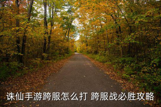 诛仙手游跨服怎么打 跨服战必胜攻略