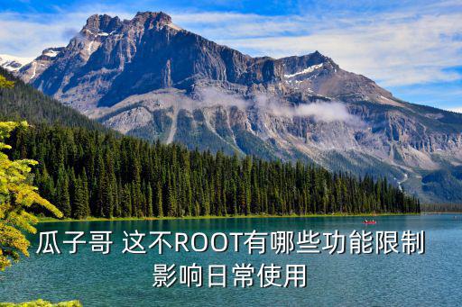 瓜子哥 这不ROOT有哪些功能限制影响日常使用