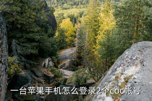 一台苹果手机怎么登录2个coc帐号